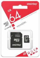 Карты флэш-памяти SmartBuy microsdhc Class 10 64GB купить в Орехово-Зуево недорого, каталог товаров по низким ценам в интернет-магазинах с доставкой