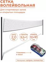 Сетки для волейбола арт.040120 купить в Москве недорого, каталог товаров по низким ценам в интернет-магазинах с доставкой