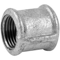 Муфта оцинкованная, внутренняя резьба, 1/2 мм, чугун:Фитинг для водопроводной трубы