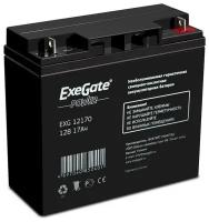 Батареи Exegate 12V 17Ah EG17-12 купить в Москве недорого, каталог товаров по низким ценам в интернет-магазинах с доставкой
