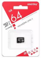 Карты флэш-памяти SmartBuy microsdhc Class 10 64GB купить в Москве недорого, каталог товаров по низким ценам в интернет-магазинах с доставкой